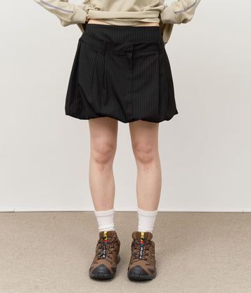 (W) Vet Striped Skirt